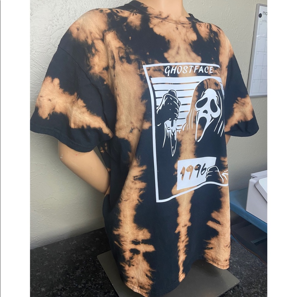 Scream bleached t-shirt “Ghostface killer 1996” - Picture 2 of 2